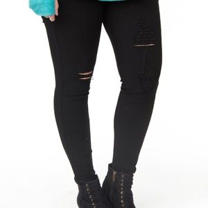 Agnes & Dora distressed jeggings